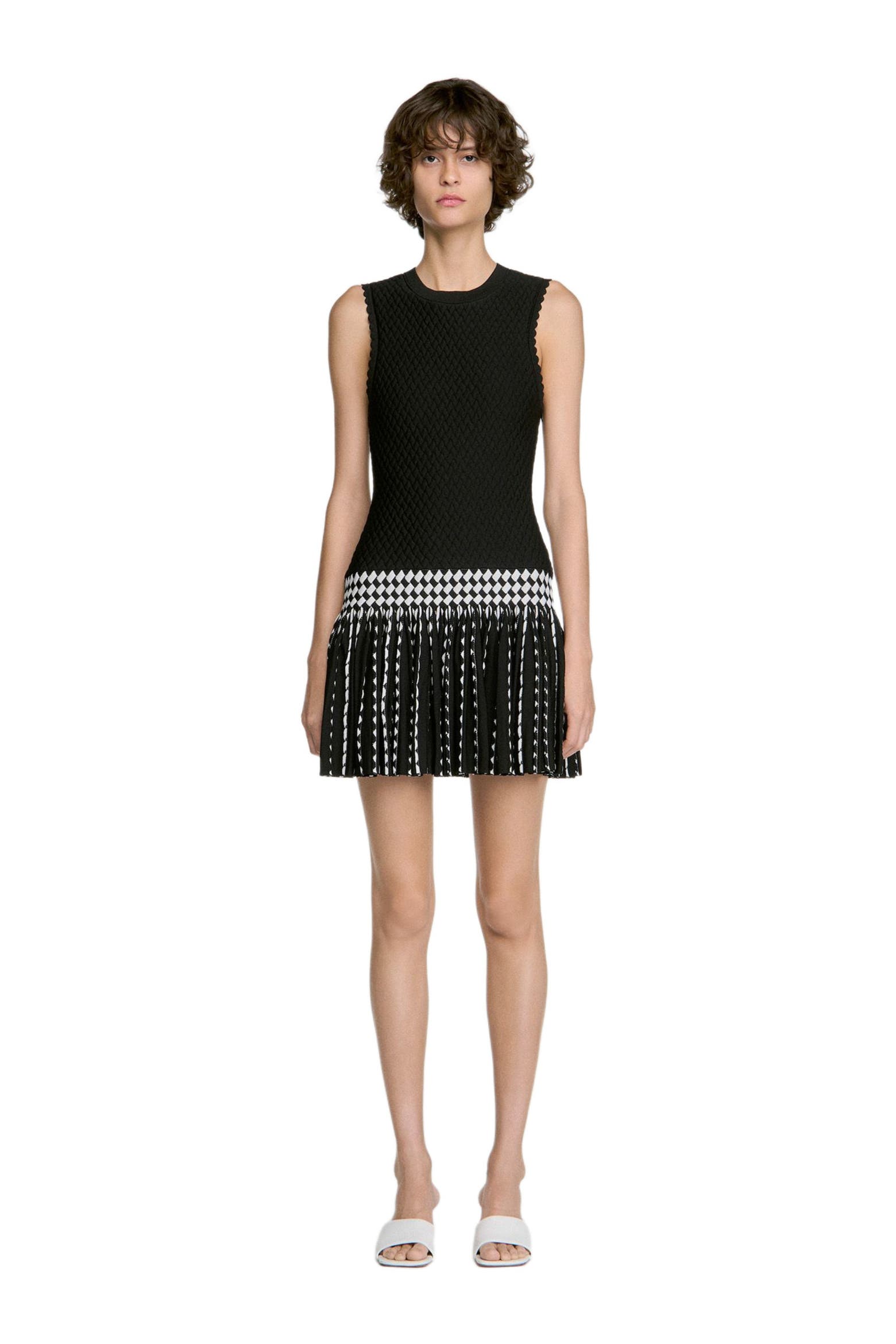 Bcf Dress Code SANDRO Check Knit Short Dress (Women) | Nordstrom