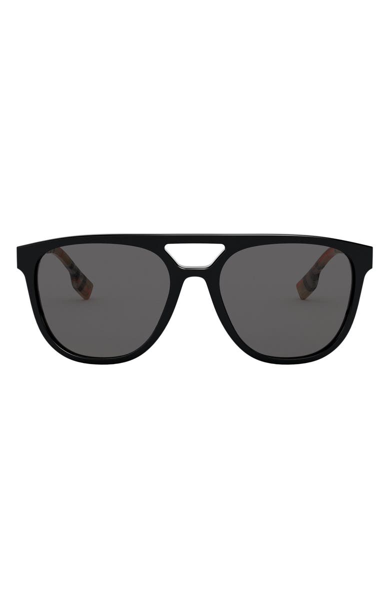 Burberry 56mm Aviator Sunglasses, Main, color,