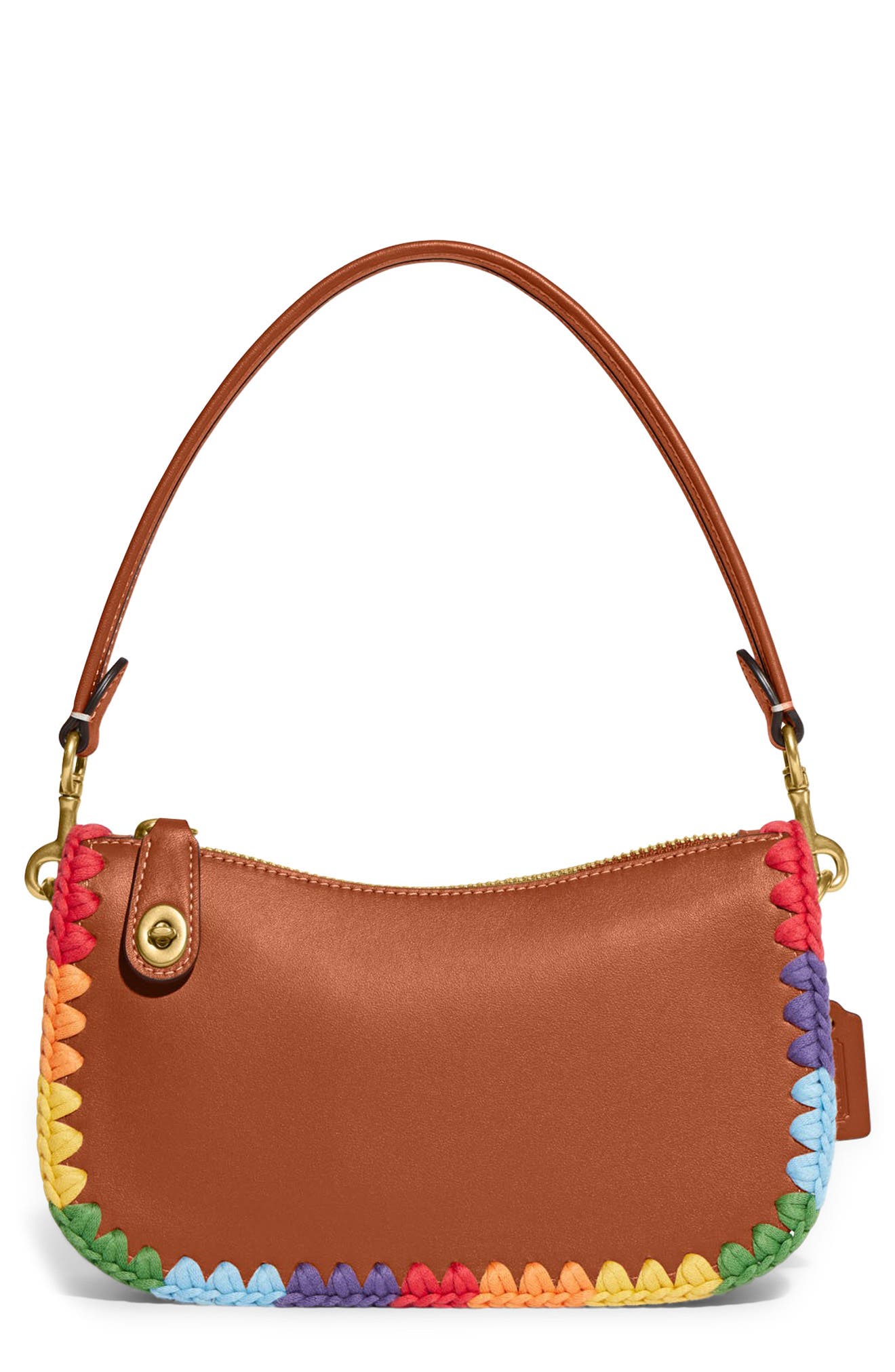 COACH Pride Swinger 20 Leather Shoulder Bag, Main, color, 