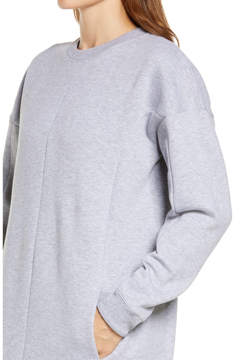 Serene Sweat Dress, Alternate, color, CLOUD GREY MARL