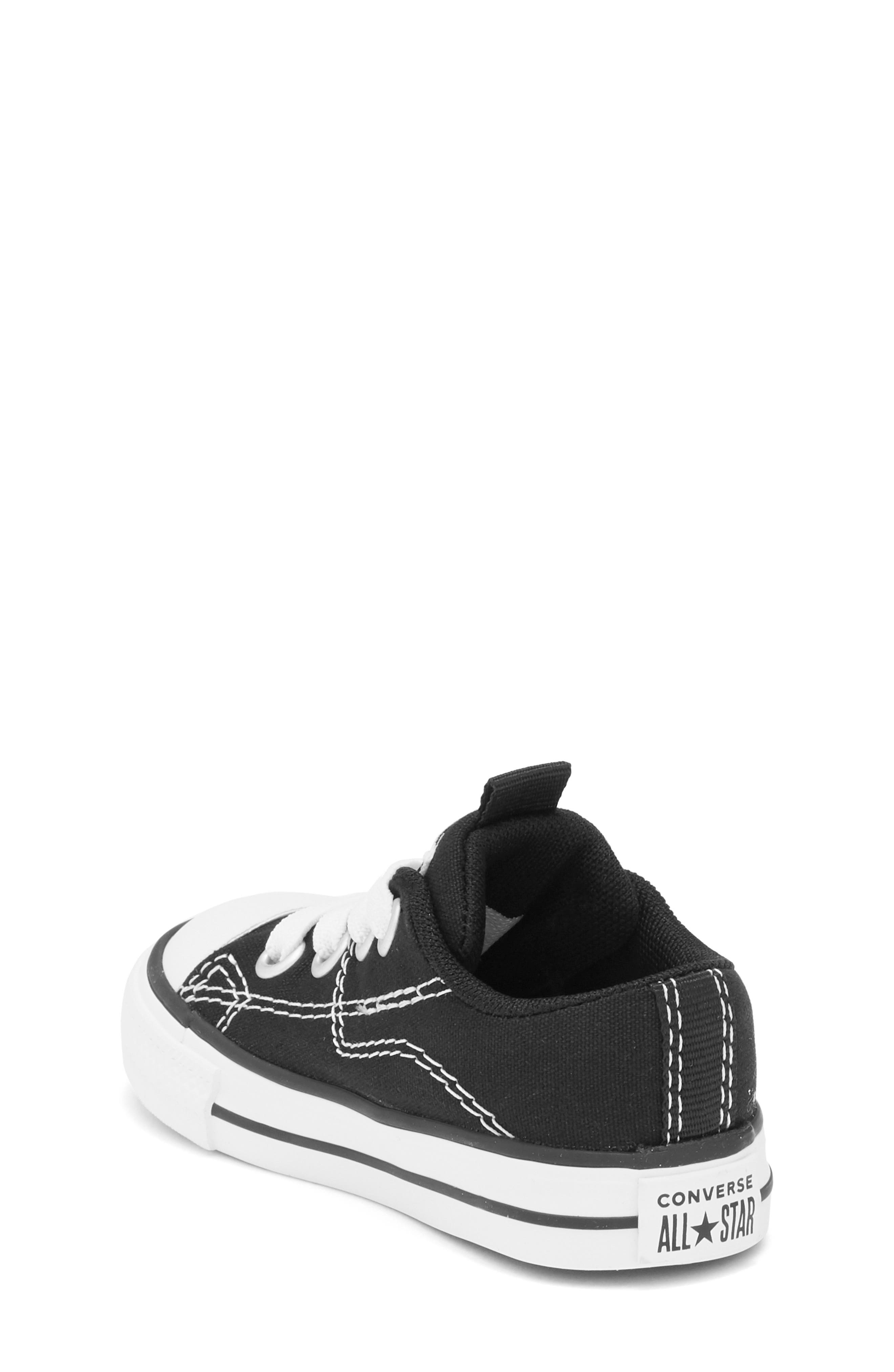 Converse Kids' Chuck Taylor<sup>®</sup> All Star<sup>®</sup> Low Top Sneaker, Alternate, color, Black/ White
