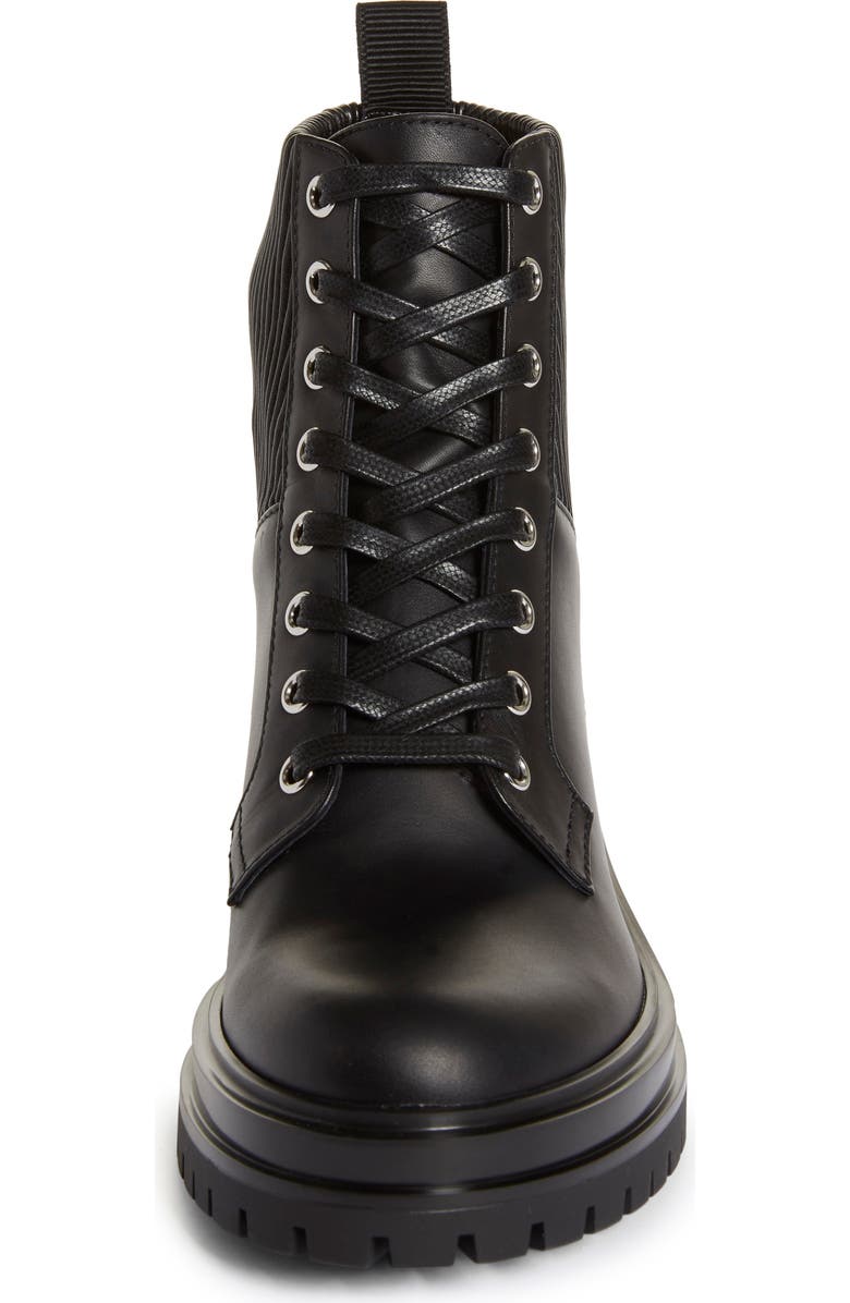 Gianvito Rossi Lug Sole Lace-Up Chelsea Boot, Alternate, color,