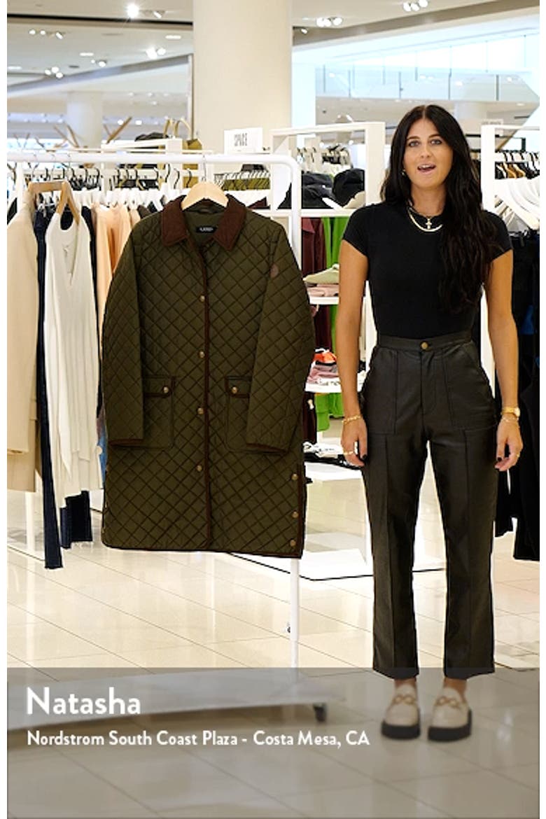Quilted Snap Front Coat video
