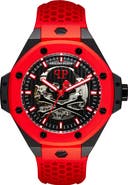 PHILIPP PLEIN $keleton Royal Silicone Strap Watch, 46mm