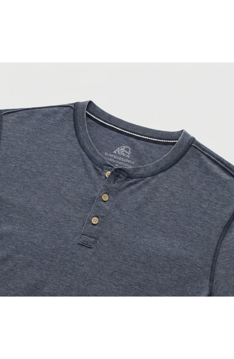 Surfside Supply Co. Sean Burnout Henley, Alternate, color, Navy Blazer