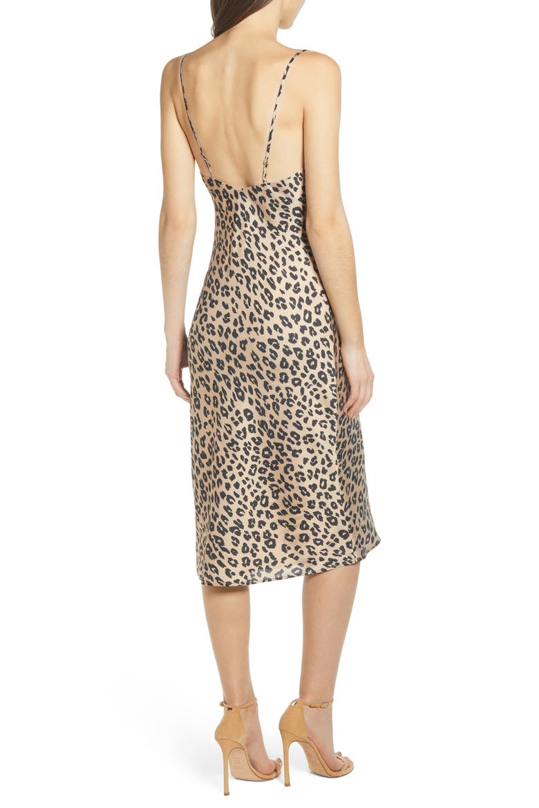 Leopard Cocktail Slipdress, Alternate, color, LEOPARD