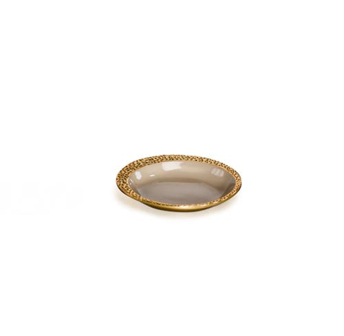 Lunares Cosmos Round Plate In Gold