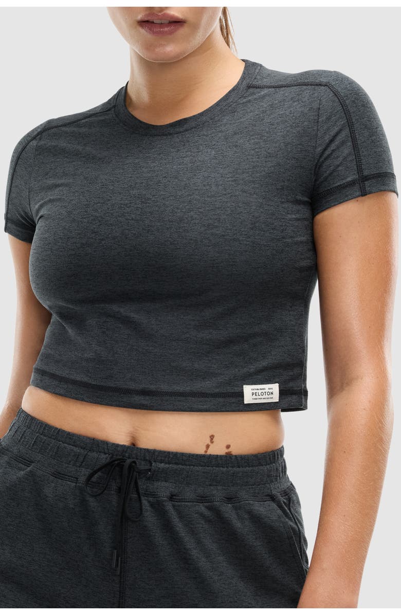 Peloton Dreamblend Baby Tee, Alternate, color, Heather Grey