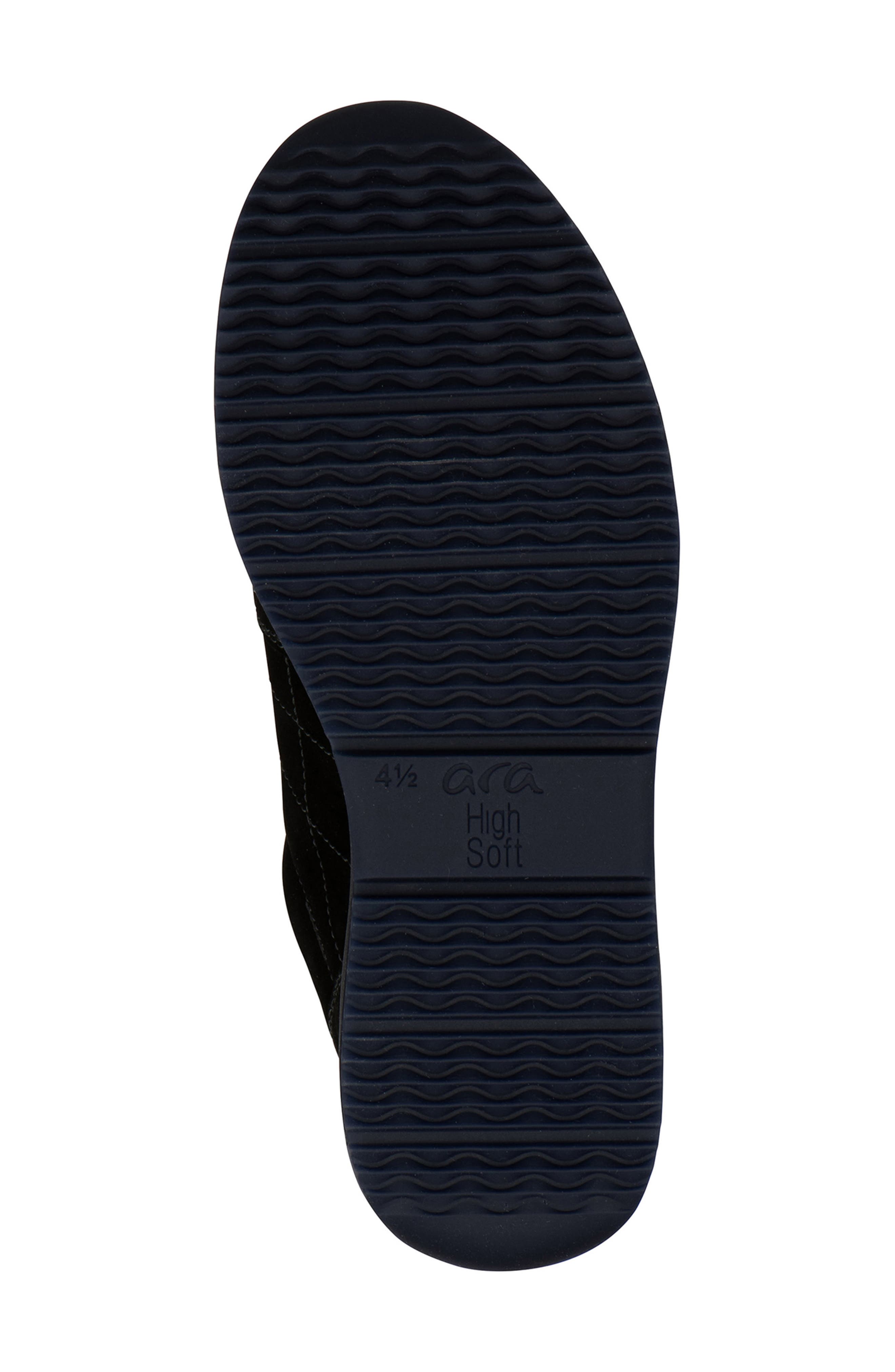 Onyx Leather Sneaker, Alternate, color, BLACK