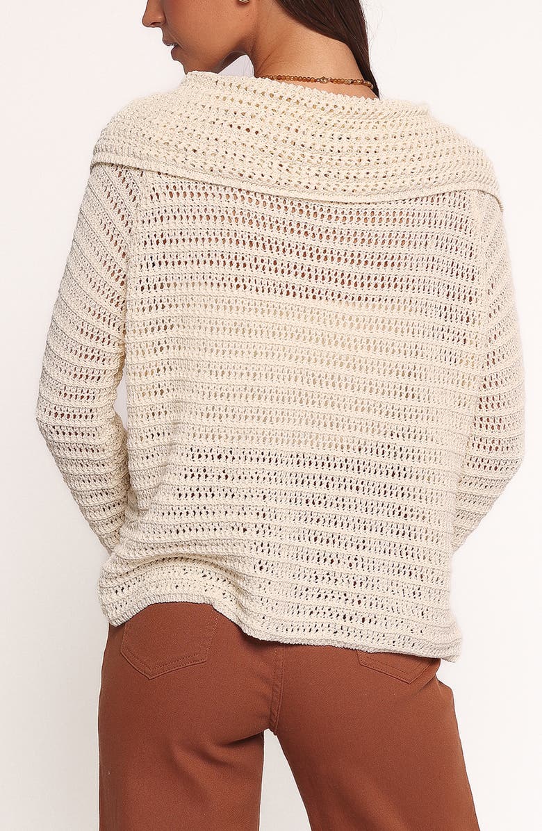 Petal & Pup Lyra Sheer Cardigan, Alternate, color, White