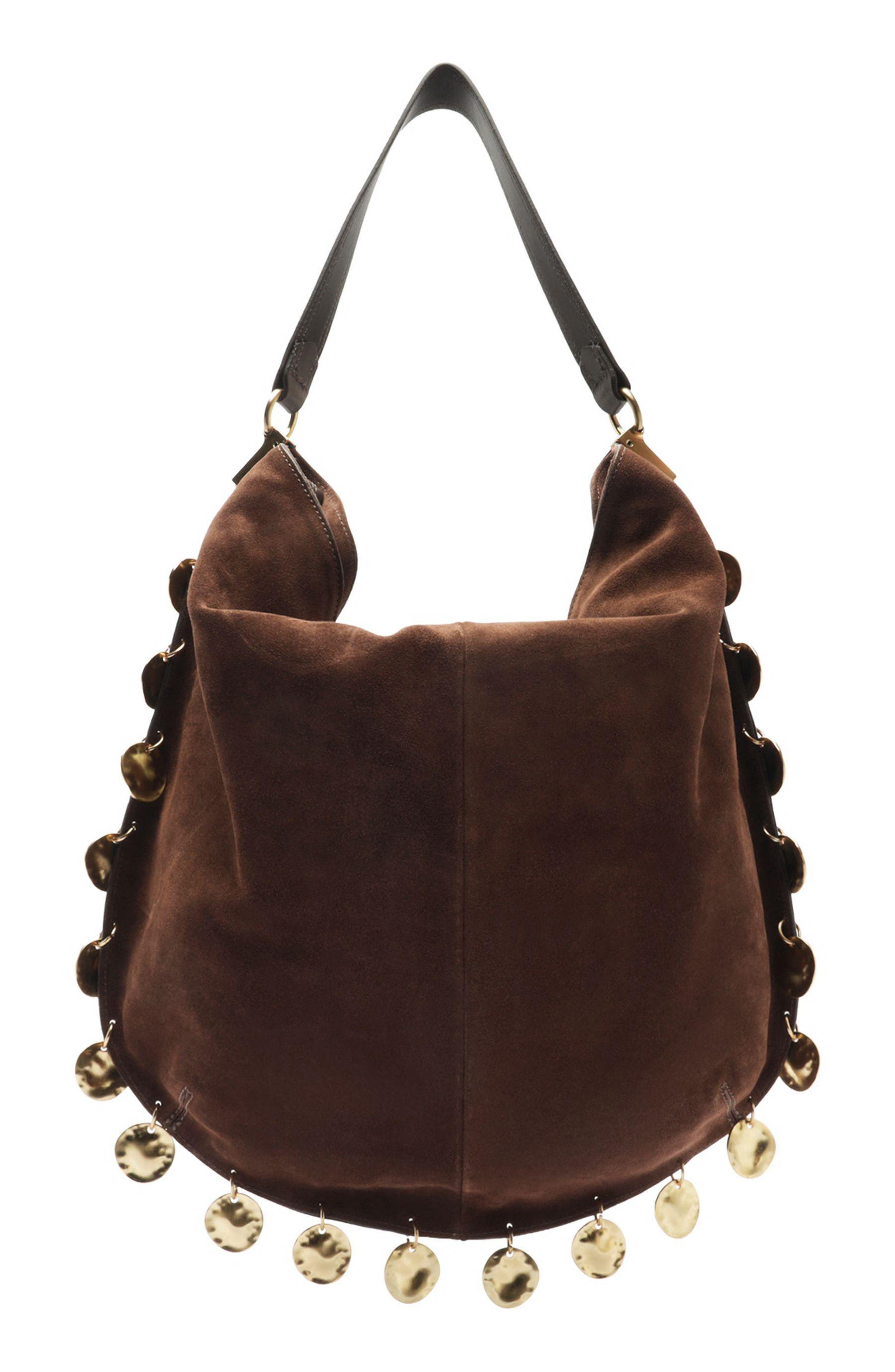 Kira Large Leather Hobo Bag, Alternate, color, NEW COCOA