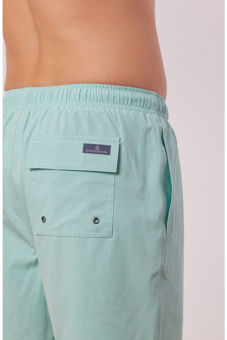Not Your Average Solid Swim Trunks, Alternate, color, ARUBA BLUE