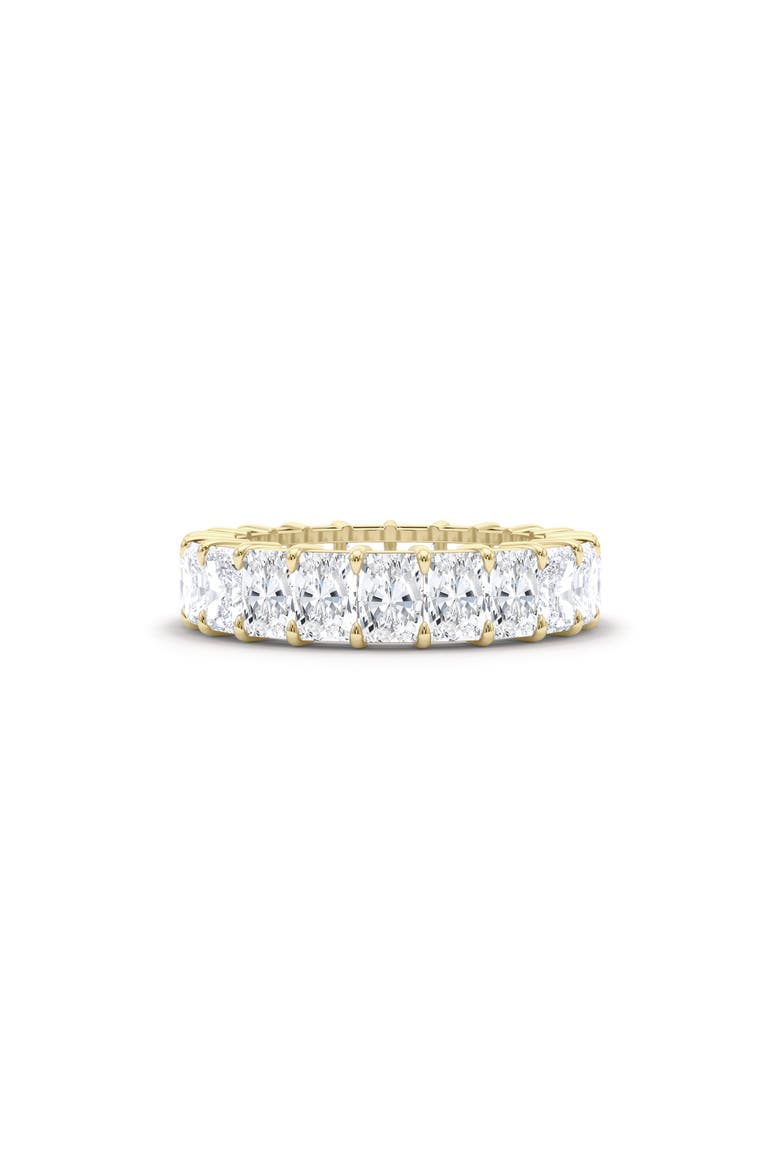 Radiant Cut Lab Created Diamond Eternity Ring, Alternate, color, 18K YELLOW GOLD