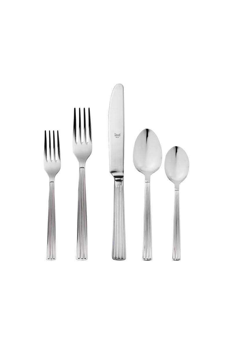Mepra Sole Flatware Set - 5 Pieces, Main, color, Silver