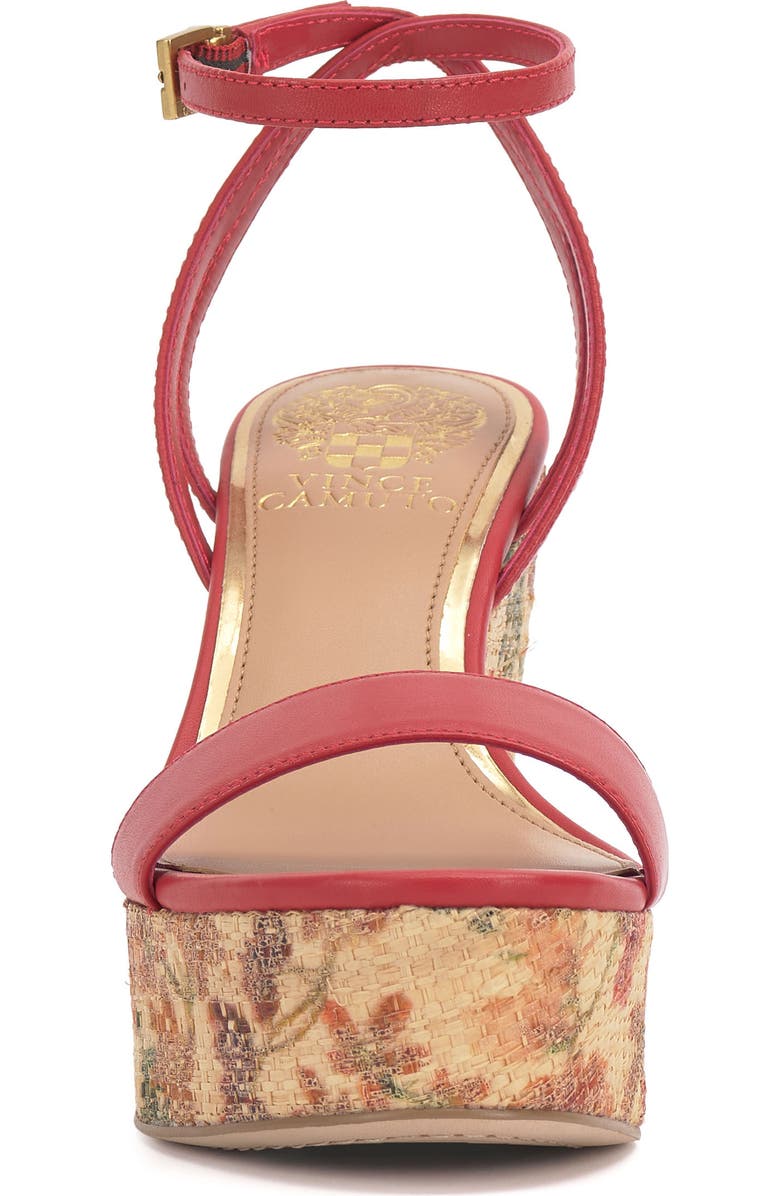 Vince Camuto Emrey Platform Wedge Sandal, Alternate, color, Salsa