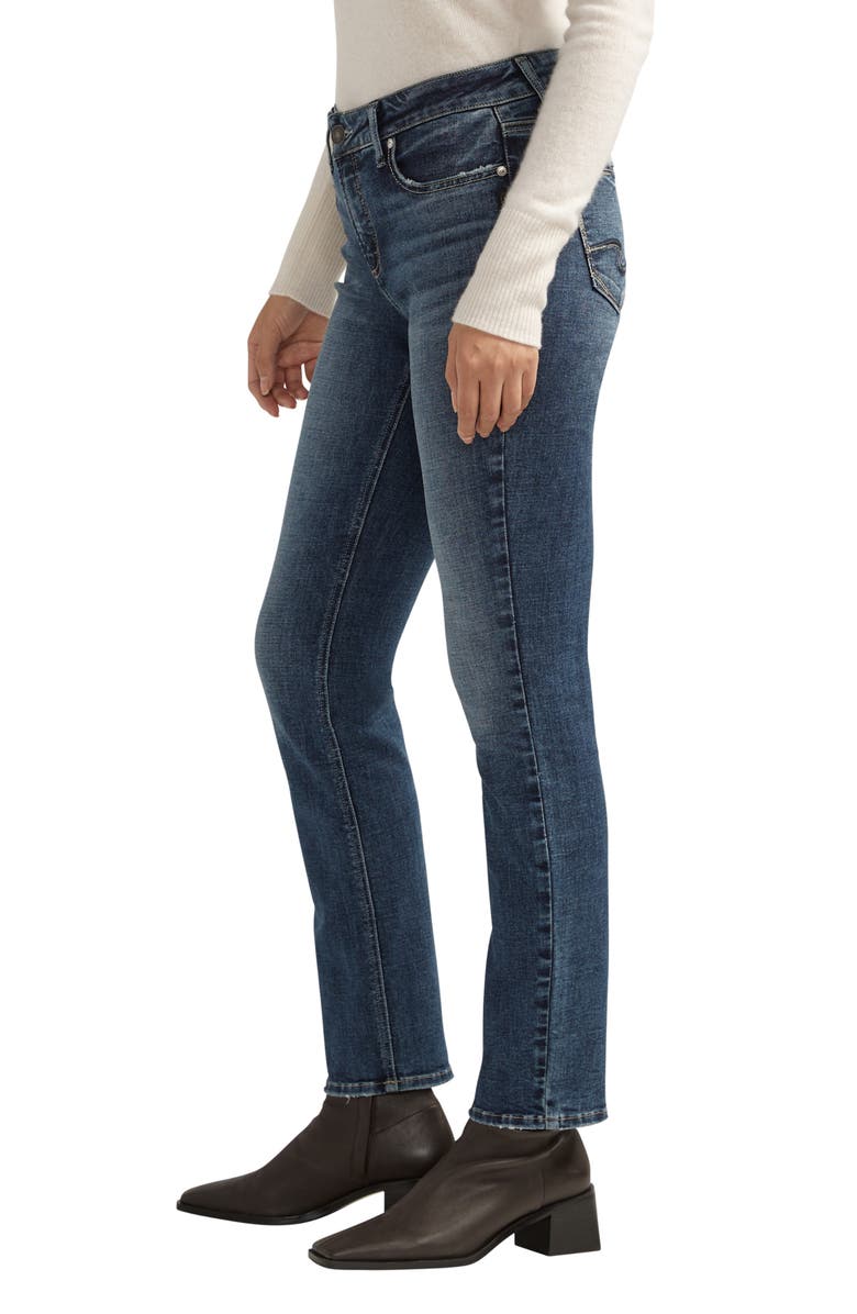 Silver Jeans Co. Elyse Straight Leg Jeans, Alternate, color, Indigo