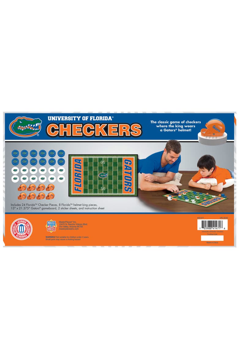 Florida Gators Checkers Board Game, Alternate, color, Multicolor