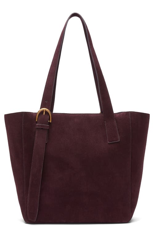 Rag & Bone Parker Suede Tote In Burgundy