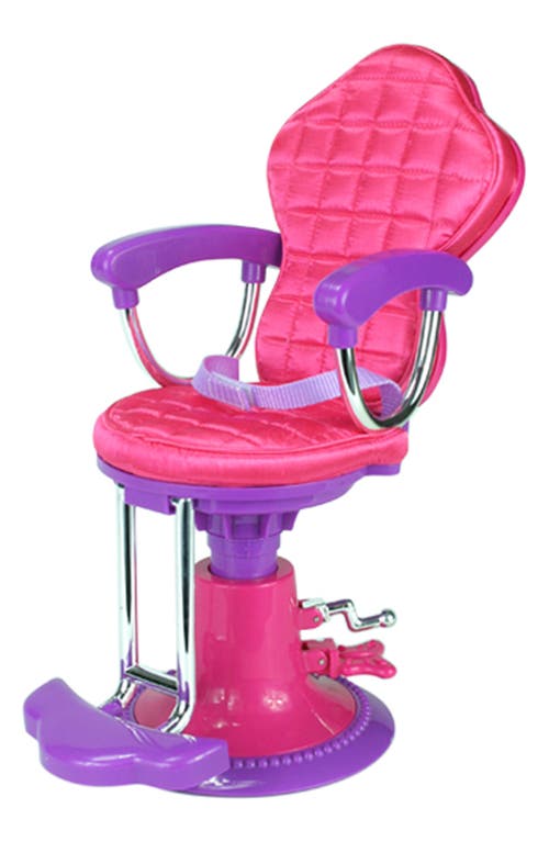 Teamson Kids Sophia's Hair Styling Salon Chair in Hot Pink/Purple