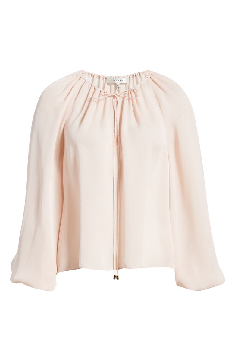 FRAME The Balloon Silk Top, Alternate, color, Taffy