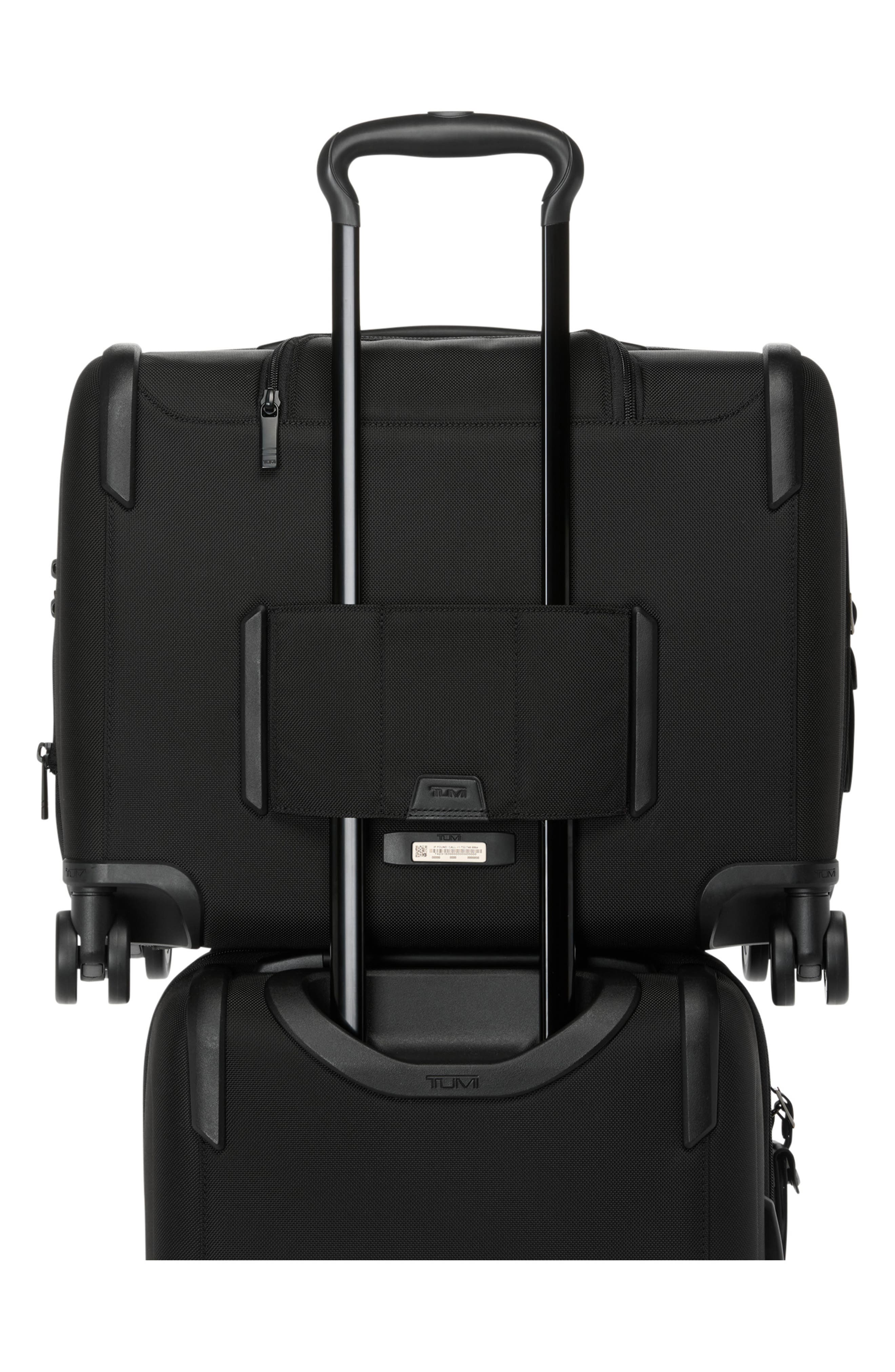 Alpha Deluxe Expandable Laptop Wheeled Brief, Alternate, color, BLACK