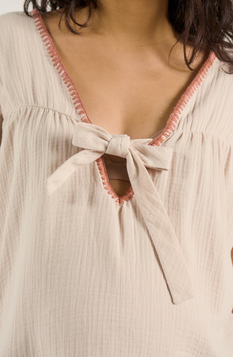 Cache Coeur Maternity and Nursing Blouse Soraya, Alternate, color, Beige