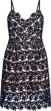 City Chic So Fancy Lace Midi Dress