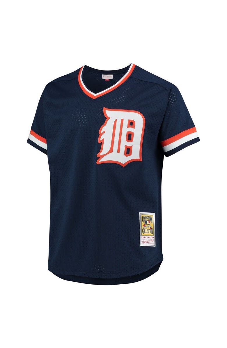 Mitchell & Ness Men' s Mitchell & Ness Alan Trammell Navy Detroit Tigers 1984 Authentic Cooperstown Collection Mesh Batting Practice Jersey, Alternate, color, 