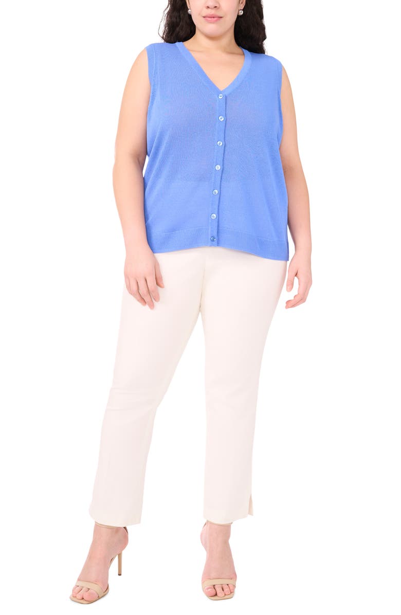 Halogen<sup>®</sup> Sleeveless Button-Up Sweater, Alternate, color, Ultramarine
