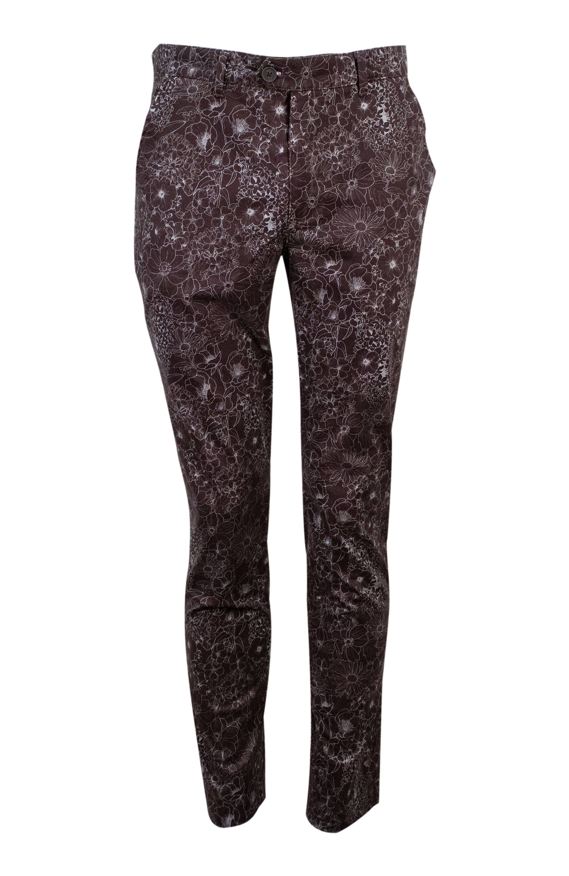 selected Outline Floral Black