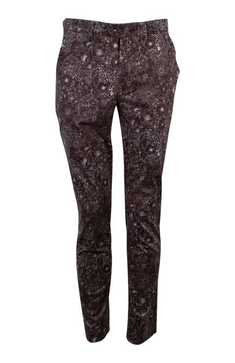 Jack Flat Front Chino Pant In Augustus Floral