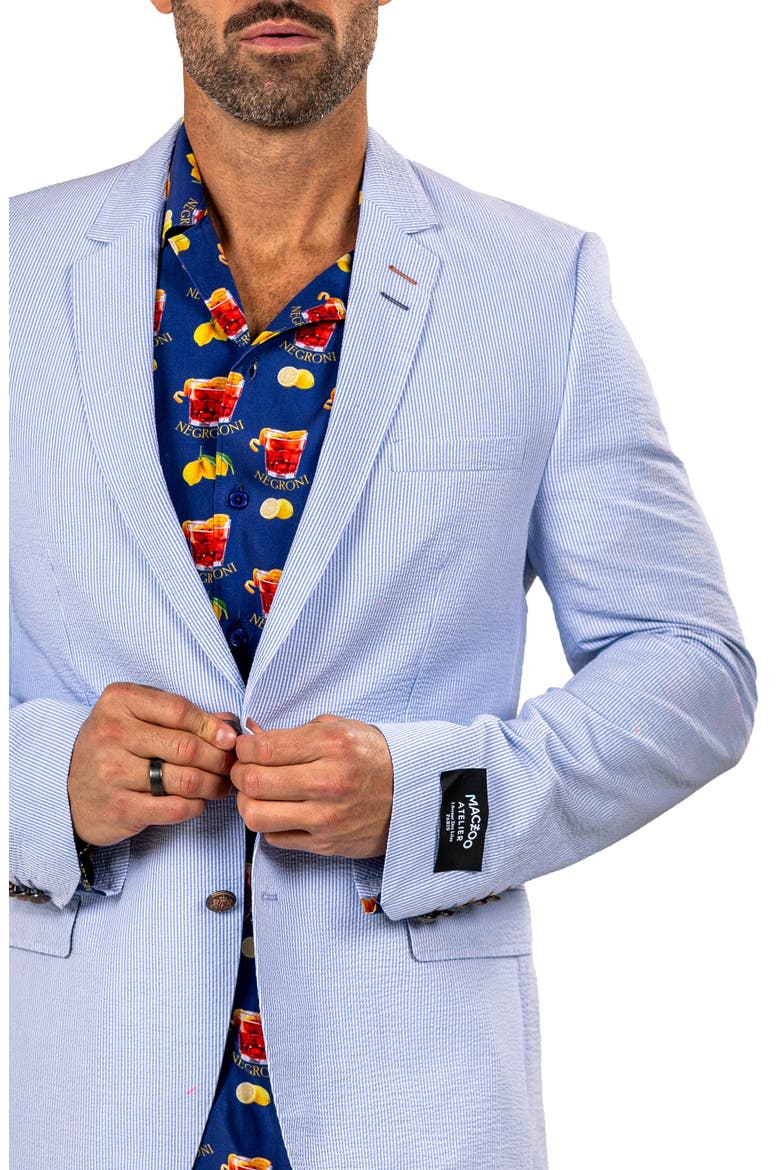 Socrates Martyr020 Seersucker Sport Coat, Alternate, color, BLUE/ WHITE