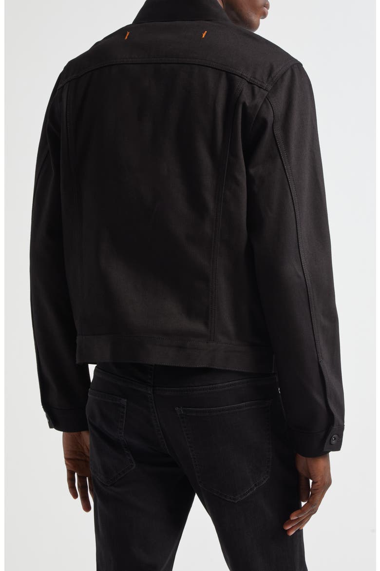 Jacob Type 3 Cotton Trucker Jacket, Alternate, color, BLACK