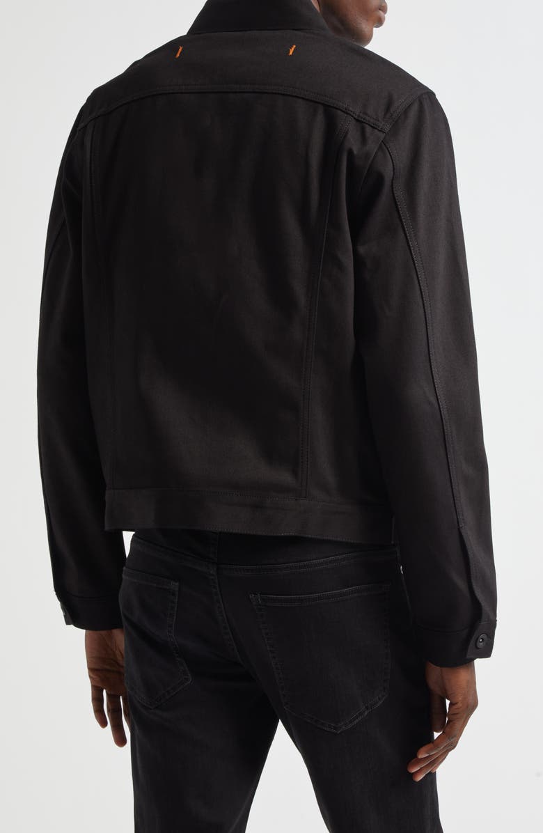 JKEEFER Jacob Type 3 Cotton Trucker Jacket, Alternate, color, Black