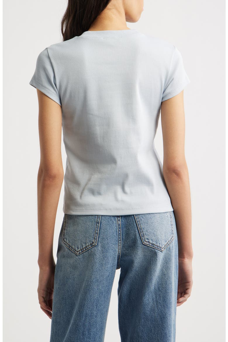 Supima® Cotton Rib T-Shirt, Alternate, color, CLEAR SKY