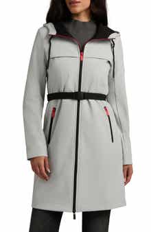 Reina Water Repellent Softshell Belted Coat