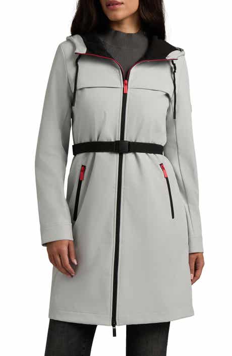 Reina Water Repellent Softshell Belted Coat