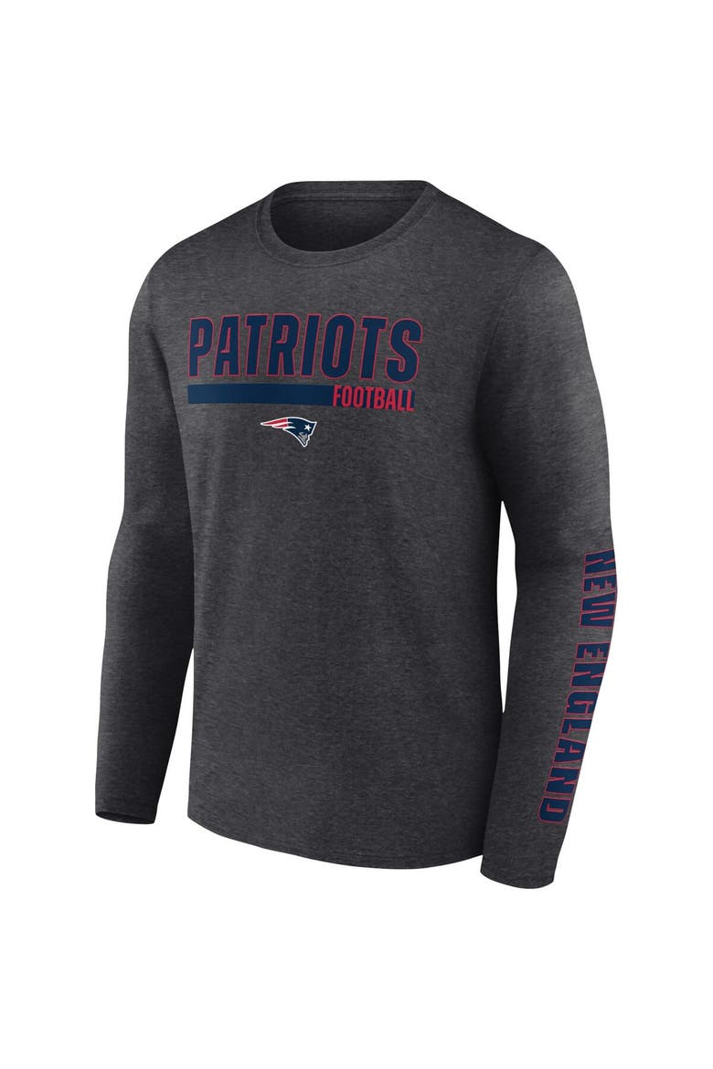 Men's Fanatics Branded Charcoal New England Patriots Long Sleeve T-Shirt, Alternate, color, Charcoal