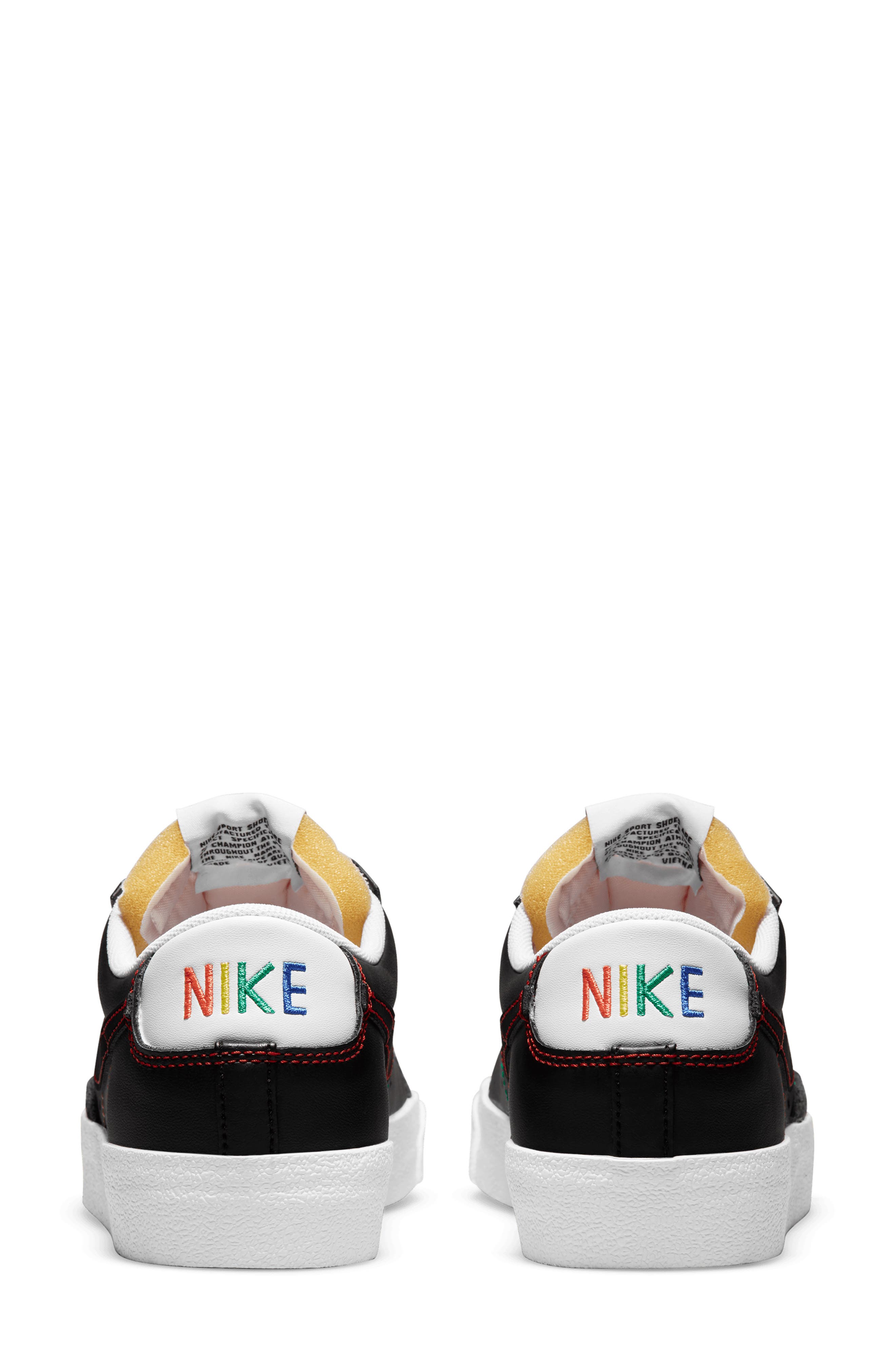 Blazer Low '77 Sneaker, Alternate, color, BLACK/ RED/ TURF ORANGE