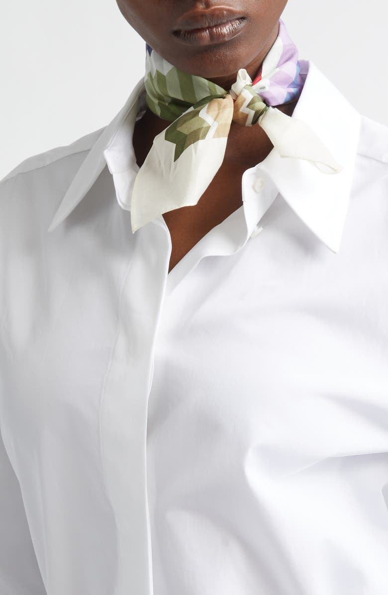 Missoni Zigzag Print Cotton Square Scarf, Main, color, 0001 Cream Multi