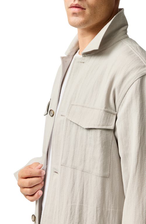 Rodd & Gunn Buckleton Wool Blend Shirt Jacket In Sand