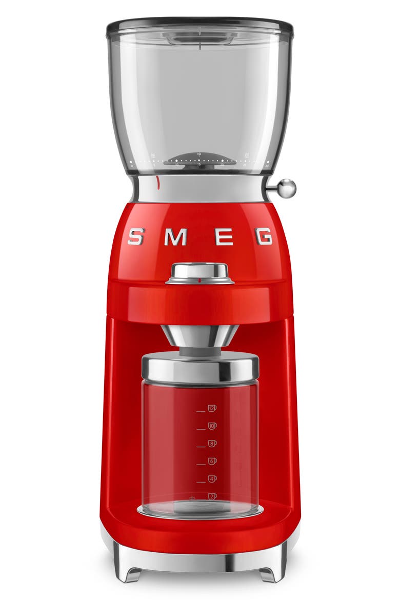 '50s Retro Style Coffee Grinder, Main, color, RED