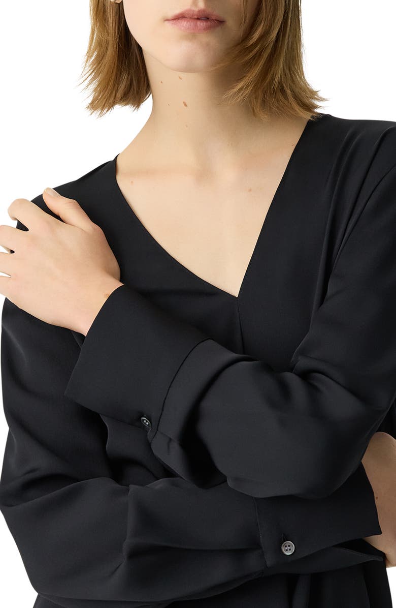 Theory Hidden Slit Silk Top, Alternate, color,