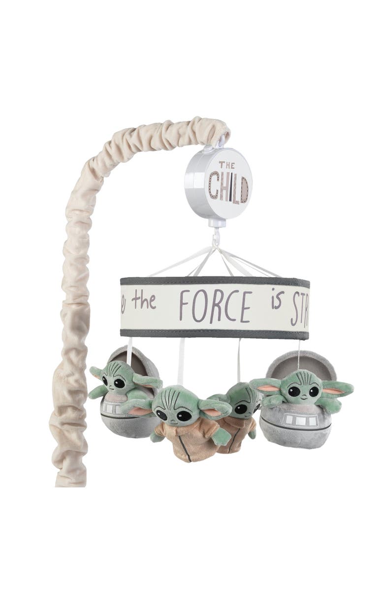 Lambs & Ivy Star Wars The Child/Baby Yoda Musical Baby Crib Mobile Soother Toy, Main, color, Gray
