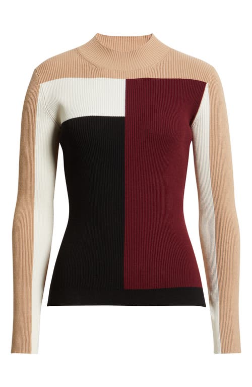 Elie Tahari The Odelia Colorblock Sweater In Multi