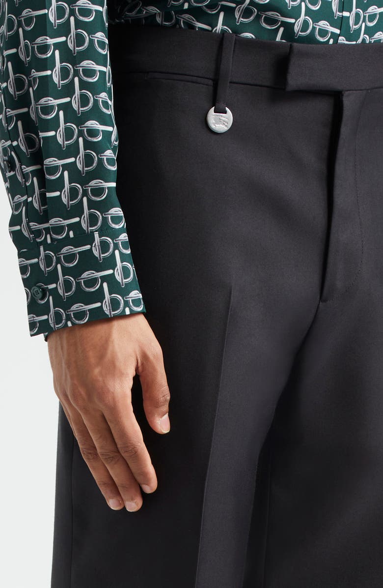 Burberry Tailored Wool & Silk Pants, Alternate, color,