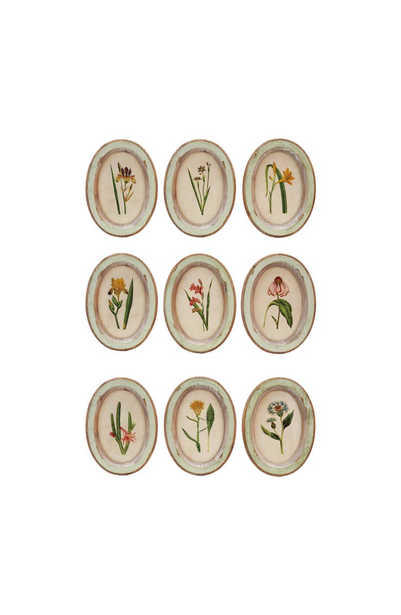 Storied Home Wall Décor with Flowers, Main, color, Cream