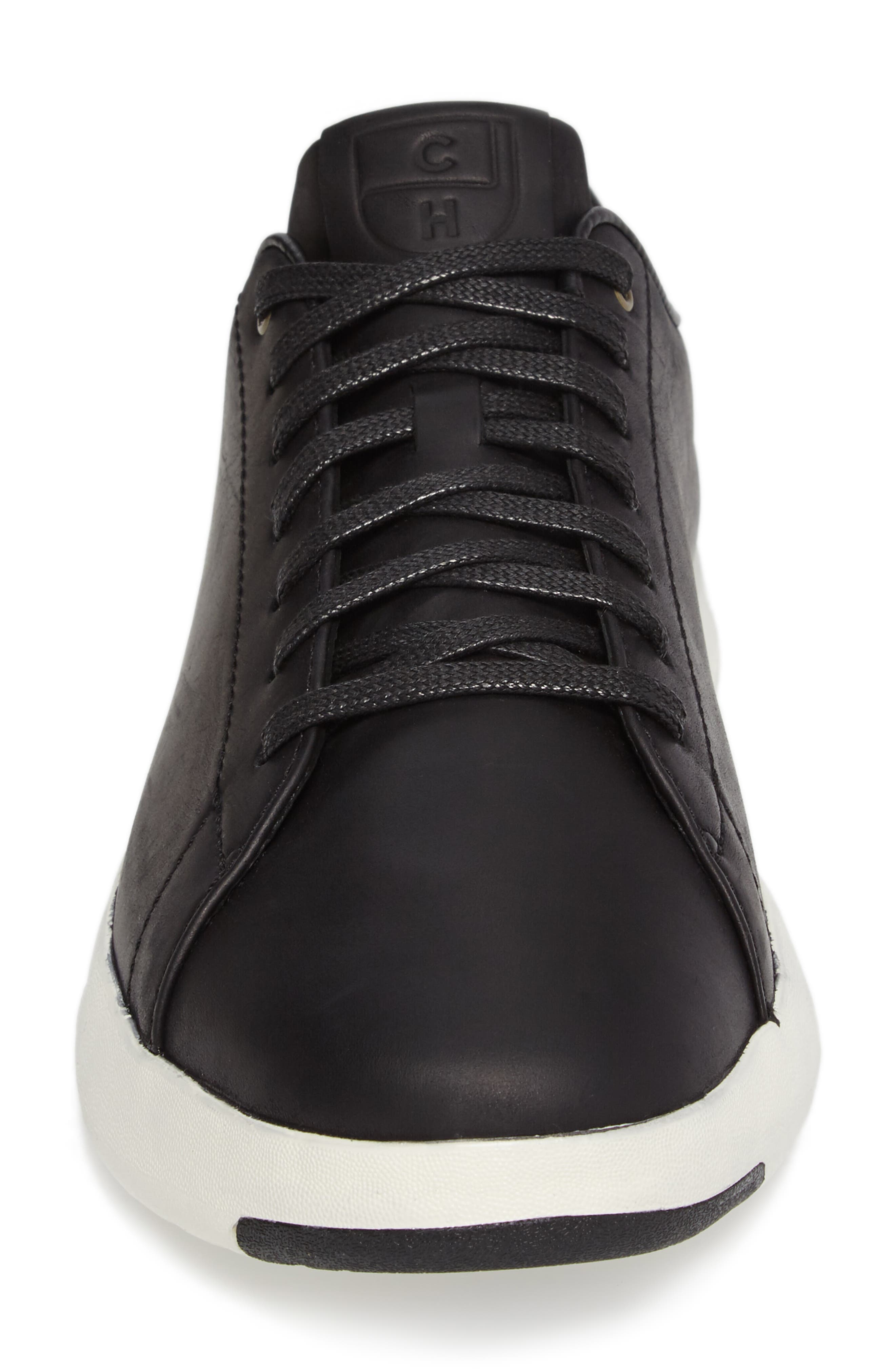 GrandPro Low Top Sneaker, Alternate, color, BLACK OIL LEATHER