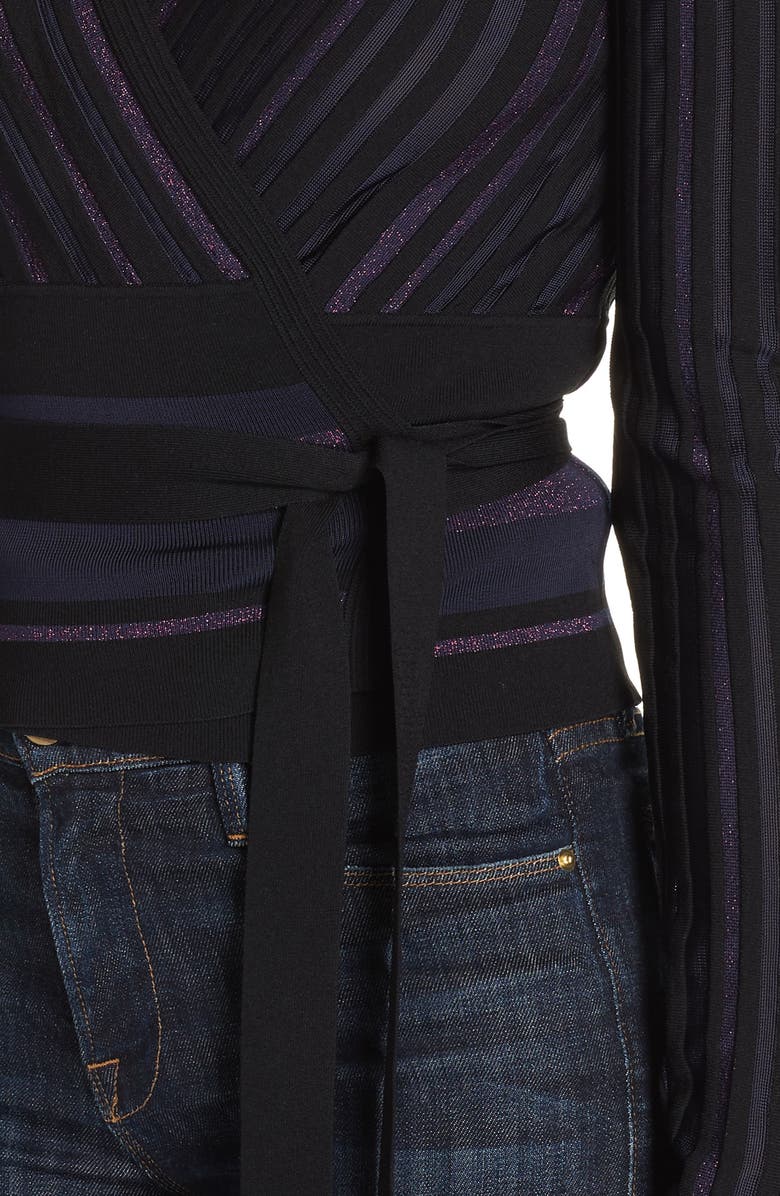 DVF Laren Wrap Sweater, Alternate, color, 