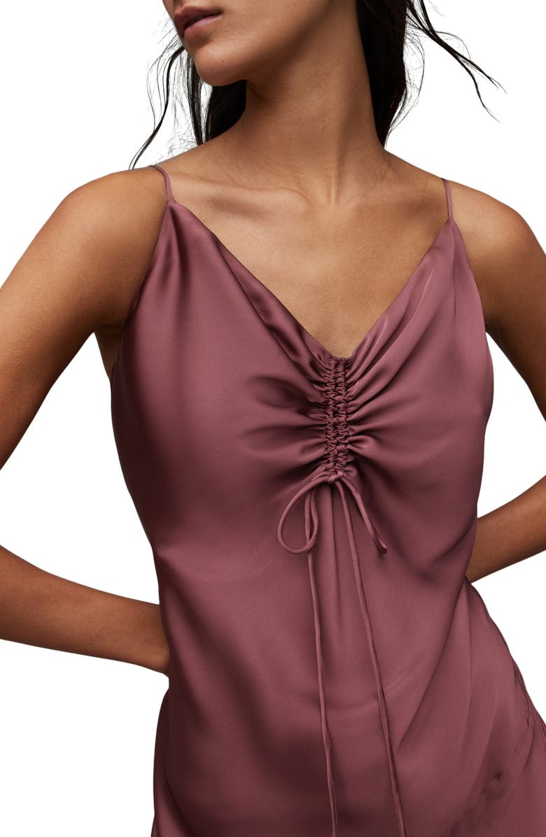 AllSaints Alexia Asymmetric Slipdress, Alternate, color, 